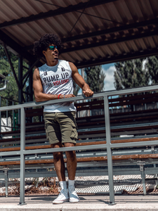 Débardeur imprimé pour homme blanc Bolf 14815A