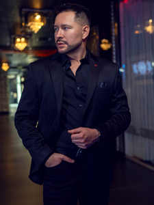 Veste casual pour homme, noire, Bolf 026A