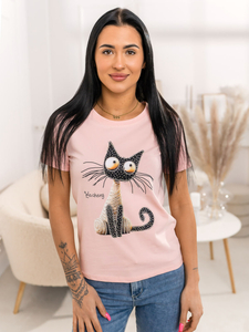 Femme T-shirt imprimé Rose Bolf 95T2515