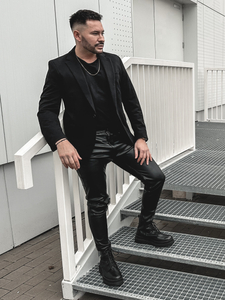 Homme Veste de costume élégante Noir Bolf 1652A