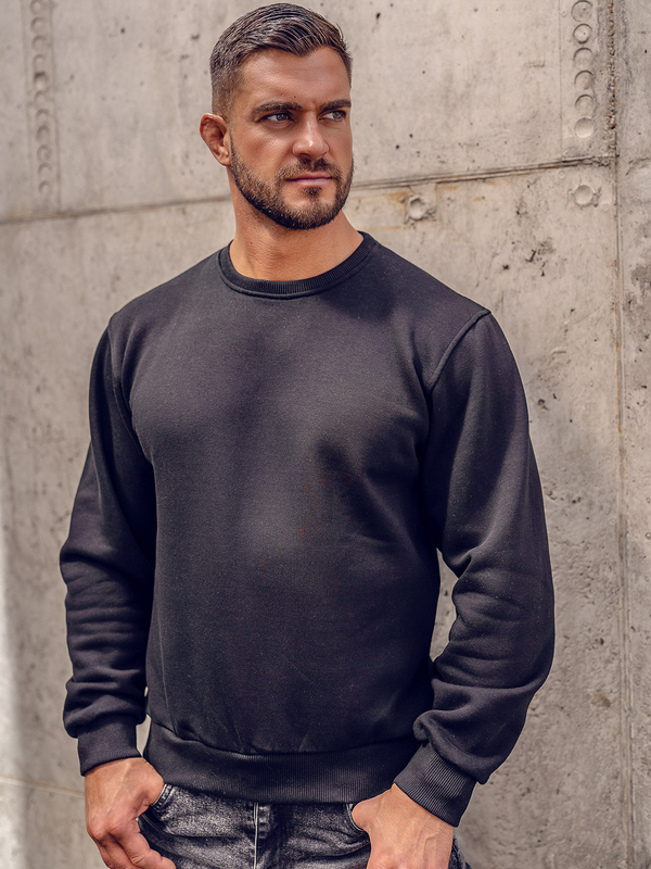 Homme Sweat-shirt Noir Bolf 2001A2