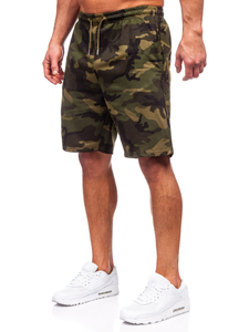Pantalon court de sport camo pour homme kaki Bolf 8K283