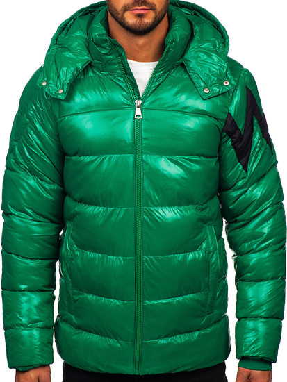 Homme Blouson matelassée d'hiver Vert Bolf 9981