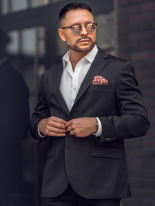 Blazer décontracté noir homme Bolf 24401