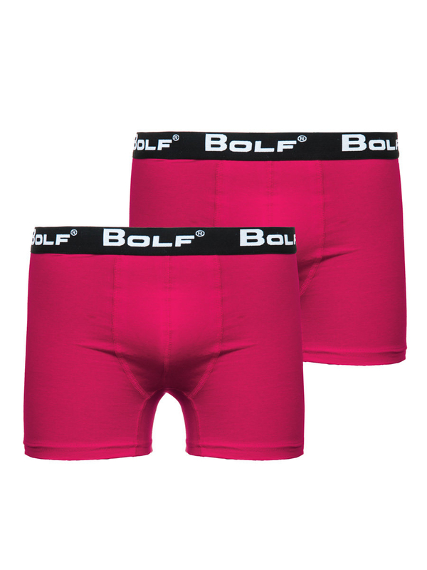 Boxer pour homme rose Bolf 0953-2P 2 PACK