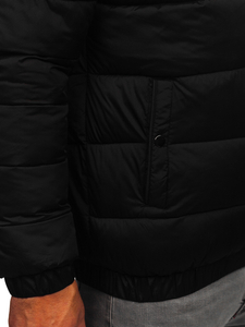 Homme Blouson d'hiver matelassé Noir Bolf 31M5015
