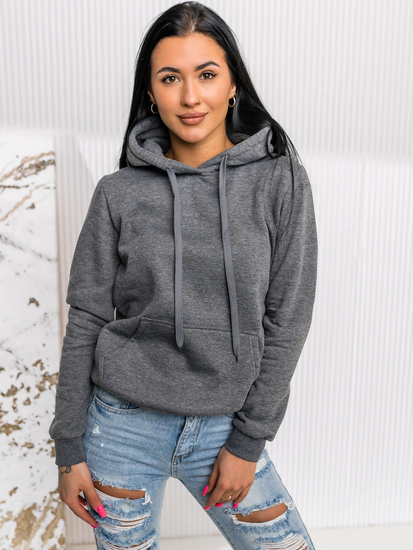 Femme Sweat-shirt kangourou Graphite Bolf W02A1