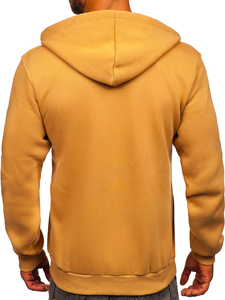 Sweat-shirt brun zippé à capuche pour homme Bolf 2008 