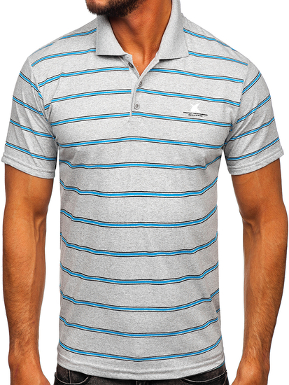 Polo pour homme gris Bolf 14954
