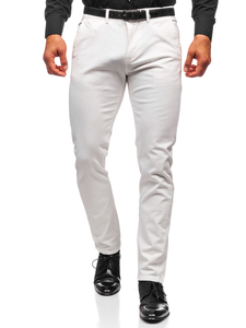 Pantalon chino pour homme blanc Bolf 1143