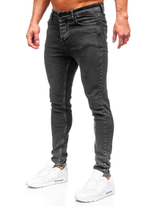 Homme Pantalon en jean regular fit Noir Bolf 6027