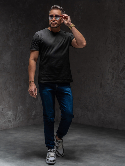 Homme Pantalon de jogging en jean Bleu foncé Bolf 8168A1