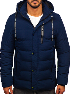 Homme Blouson d'hiver Bleu foncé Bolf 5M3136