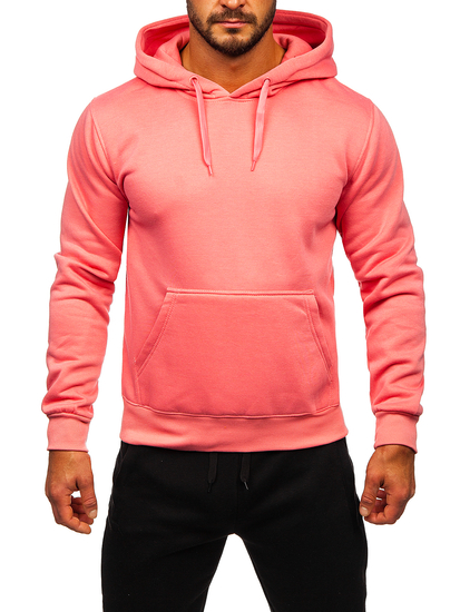 Survêtement avec sweat-shirt à capuche kangourou pour homme rose Bolf D002-53