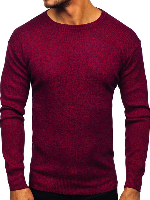 Le pull pour homme bordeaux Bolf 8529