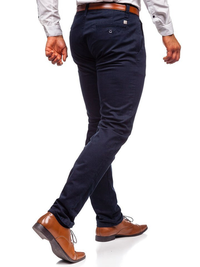 Pantalon chino pour homme bleu foncé Bolf KA6807-11