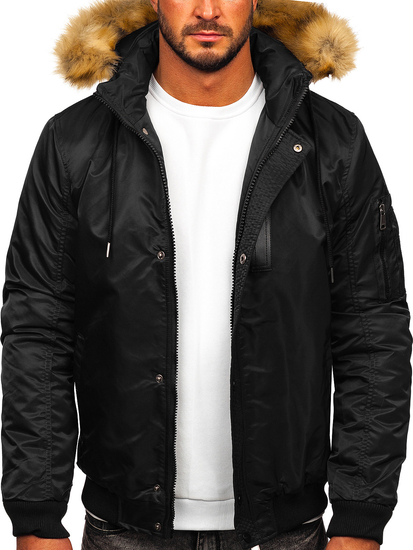 Blouson d'hiver pour homme noir Bolf 2129