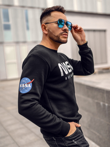 Homme Sweat-shirt avec imprimé Noir Bolf 146955A