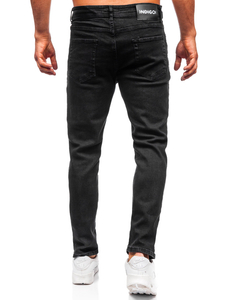 Homme Pantalon en jean regular fit Noir Bolf 6855