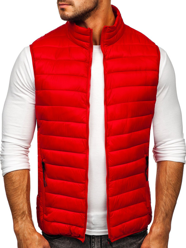 Gilet pour homme rouge matelassé Bolf HDL88001