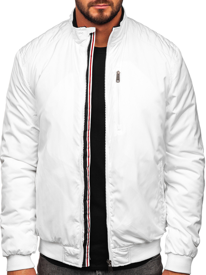 Homme Blouson de transition Blanc Bolf 1907