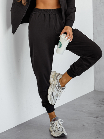 Survêtement deux pièces à capuche femme Noir Bolf 821110