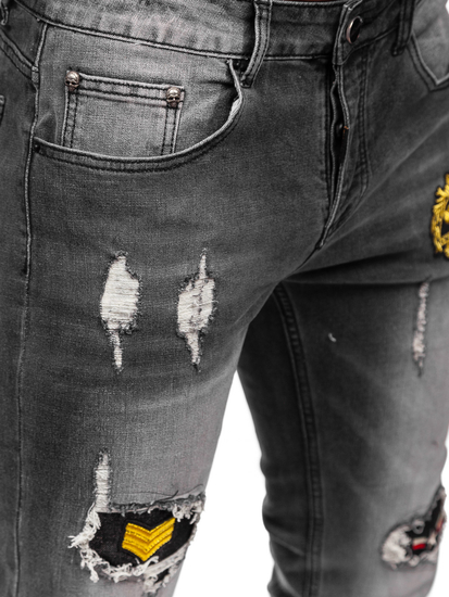 Homme Pantalon en jean slim fit Graphite Bolf MP0167G