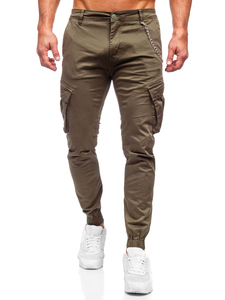 Homme Pantalon jogger cargo Khaki Bolf SK850