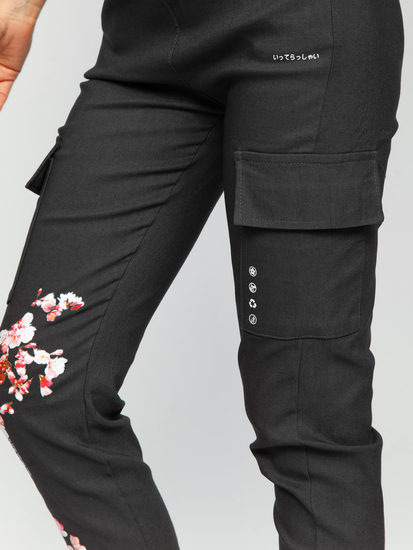 Pantalon jogger cargo pour femme graphite Bolf AF5120ND