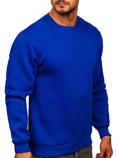 Sweat-shirt bleut sans capuche pour homme Bolf 2001  