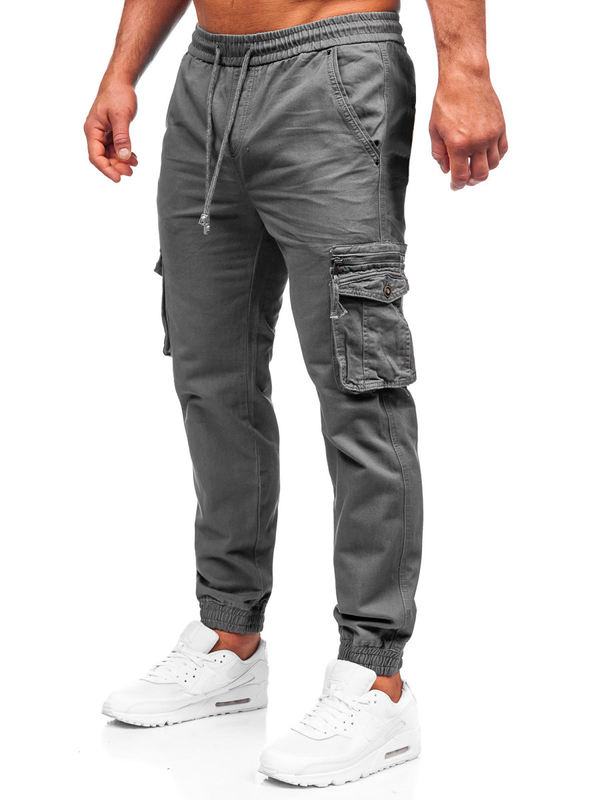 Pantalon jogger cargo pour homme graphite Bolf MP0181G