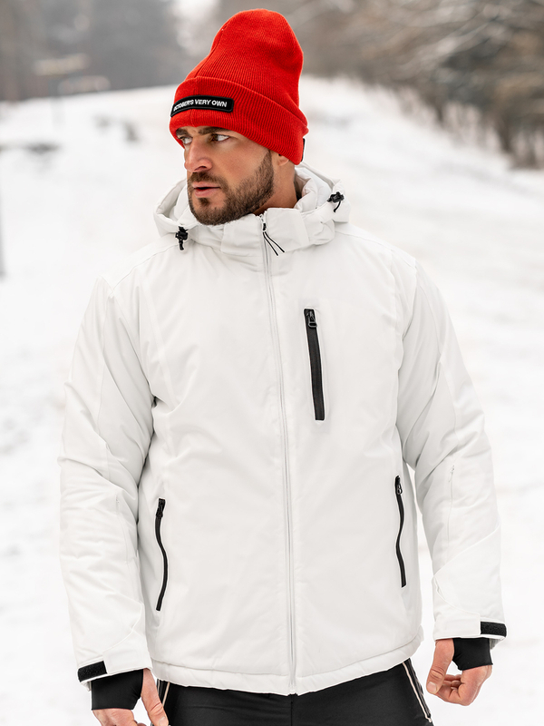 Blouson d'hiver sportif pour homme blanc Bolf HH011