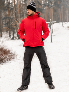 Blouson d'hiver sportif pour homme rouge Bolf HH011