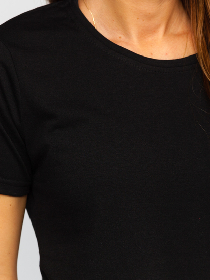 Femme T-shirt basic Noir Bolf SD211-3P 3PACK