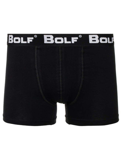 Boxer pour homme noir-blanc Bolf 0953-2P 2 PACK