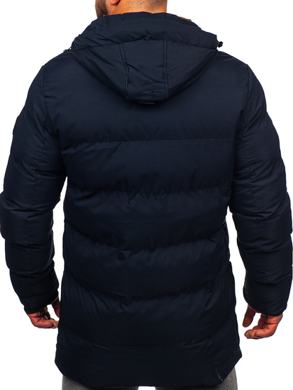 Homme Blouson d'hiver matelassé Bleu foncé Bolf 7330