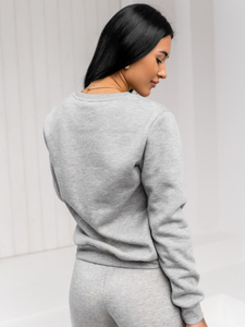 Femme Sweat-shirt Gris Bolf W01A1