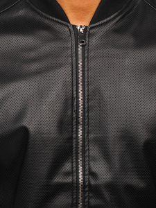 Blouson en jean pour homme noir Bolf 7110