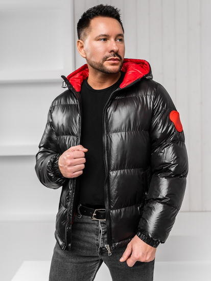 Homme Blouson d'hiver matelassé Noir Bolf 5M3198
