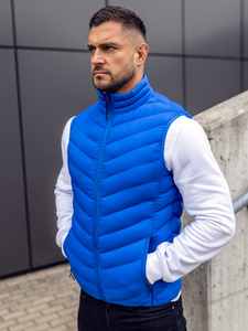 Homme Gilet matelassé Bleu Bolf HDL88006A
