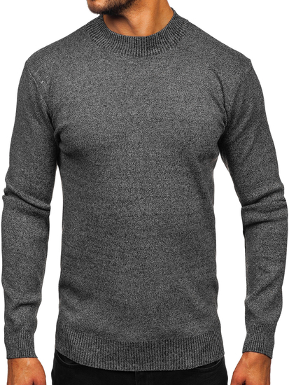 Homme Col roulé basique Gris Bolf S8727