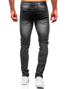 Homme Pantalon en jean slim fit Noir Bolf MP0089N