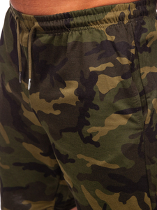 Pantalon court de sport camo pour homme kaki Bolf 8K283