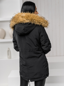 Femme 2 en 1 Parka d'hiver à capuche Noir Bolf 16M9199A1