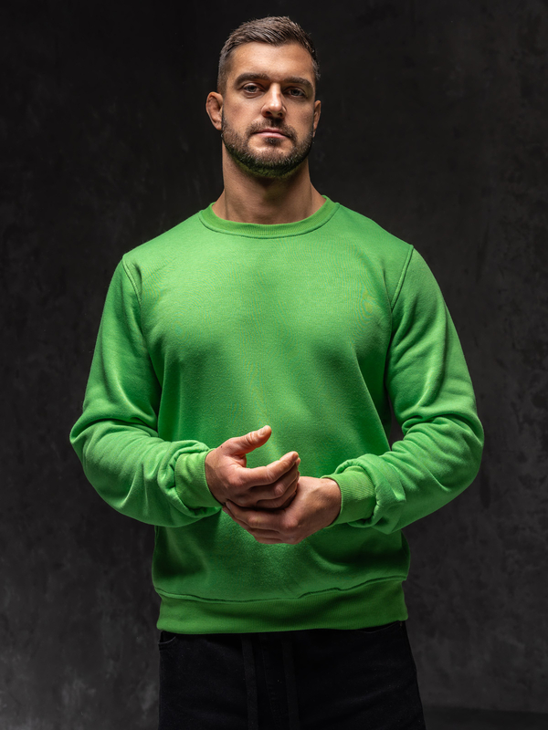 Homme Sweat-shirt Vert ciel Bolf 2001A1