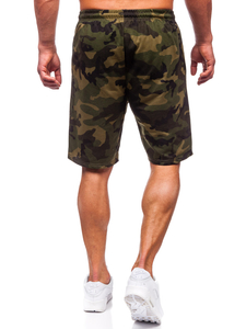 Pantalon court de sport camo pour homme kaki Bolf 8K283