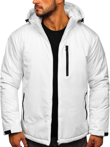 Blouson d'hiver sportif pour homme blanc Bolf HH011