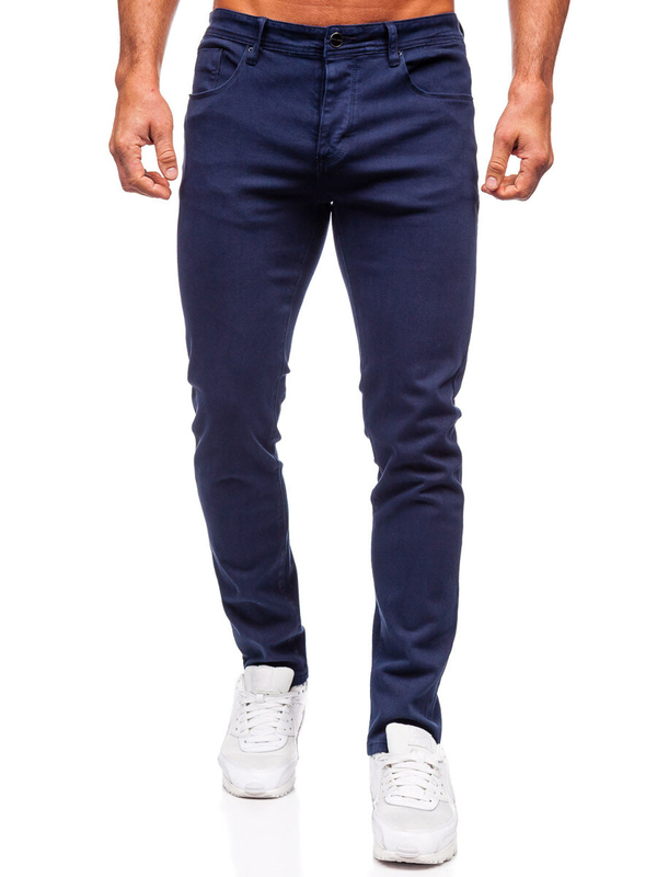 Homme Pantalon en jean slim fit Bleu foncé Bolf MP0160BS