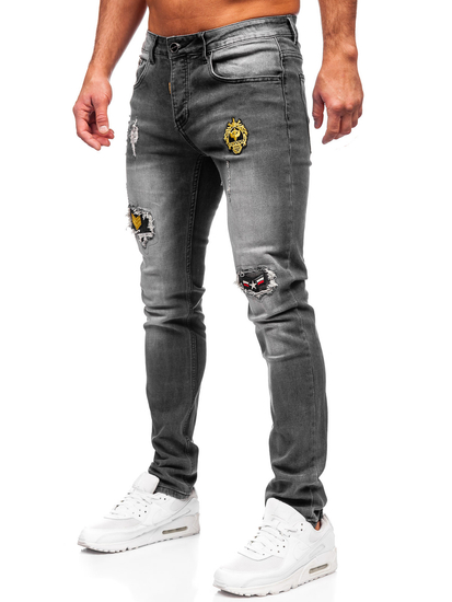 Homme Pantalon en jean slim fit Graphite Bolf MP0167G