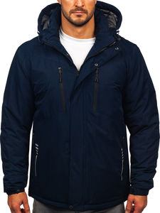 Homme Blouson d'hiver Bleu foncé Bolf 22M321